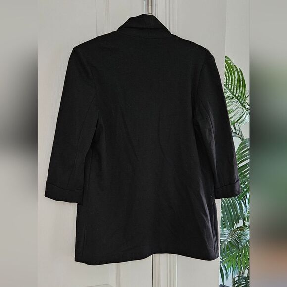 Jana Oversized Black Open Front Blazer - Picture 4 of 5